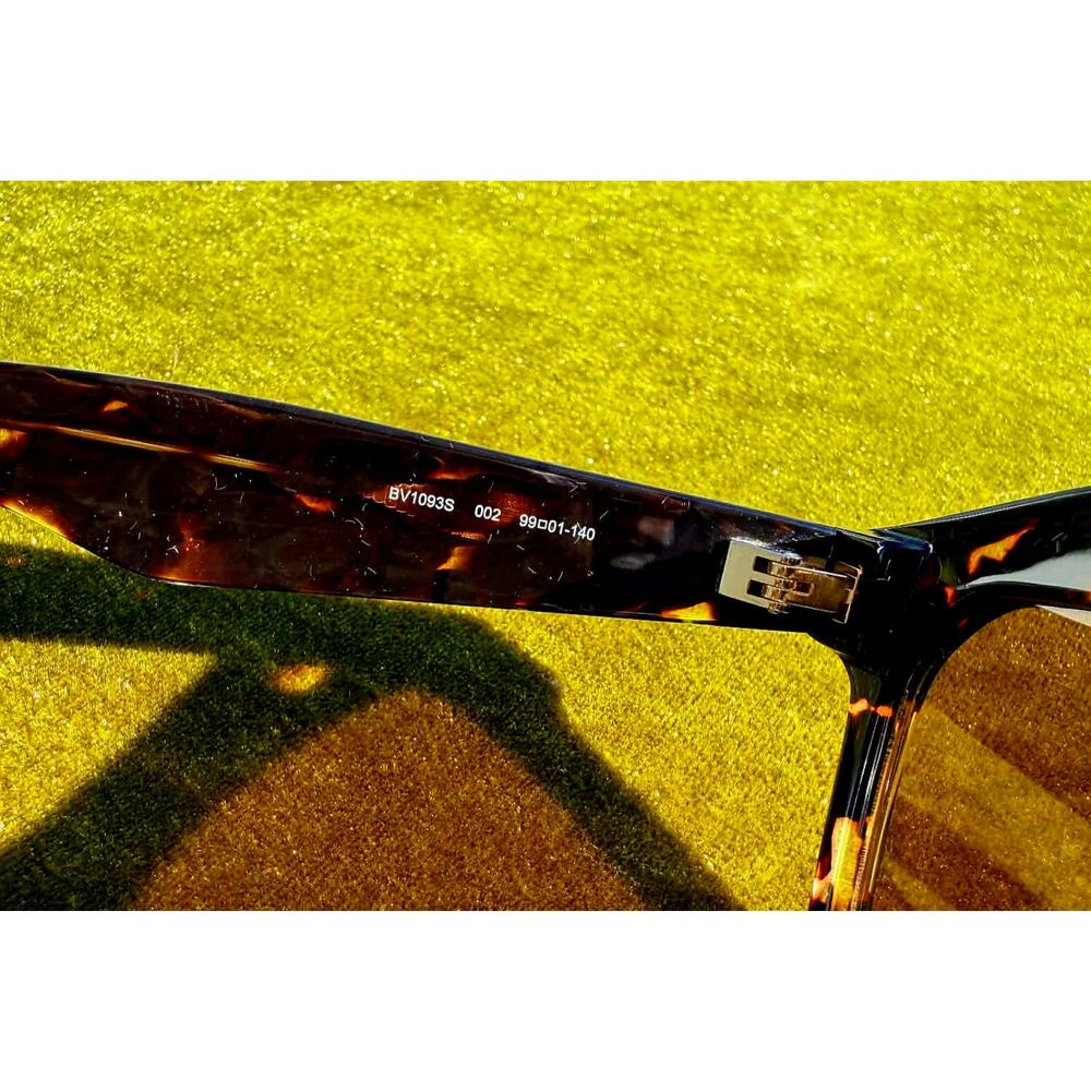 Bottega Veneta Minimalist Geometric Sunglasses Havana Tortoise Brown BV1093S NEW - Picture 5 of 12